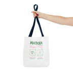 Cute Green Tea Illustration, 'Matcha Blissful Days' Eco Shopper
