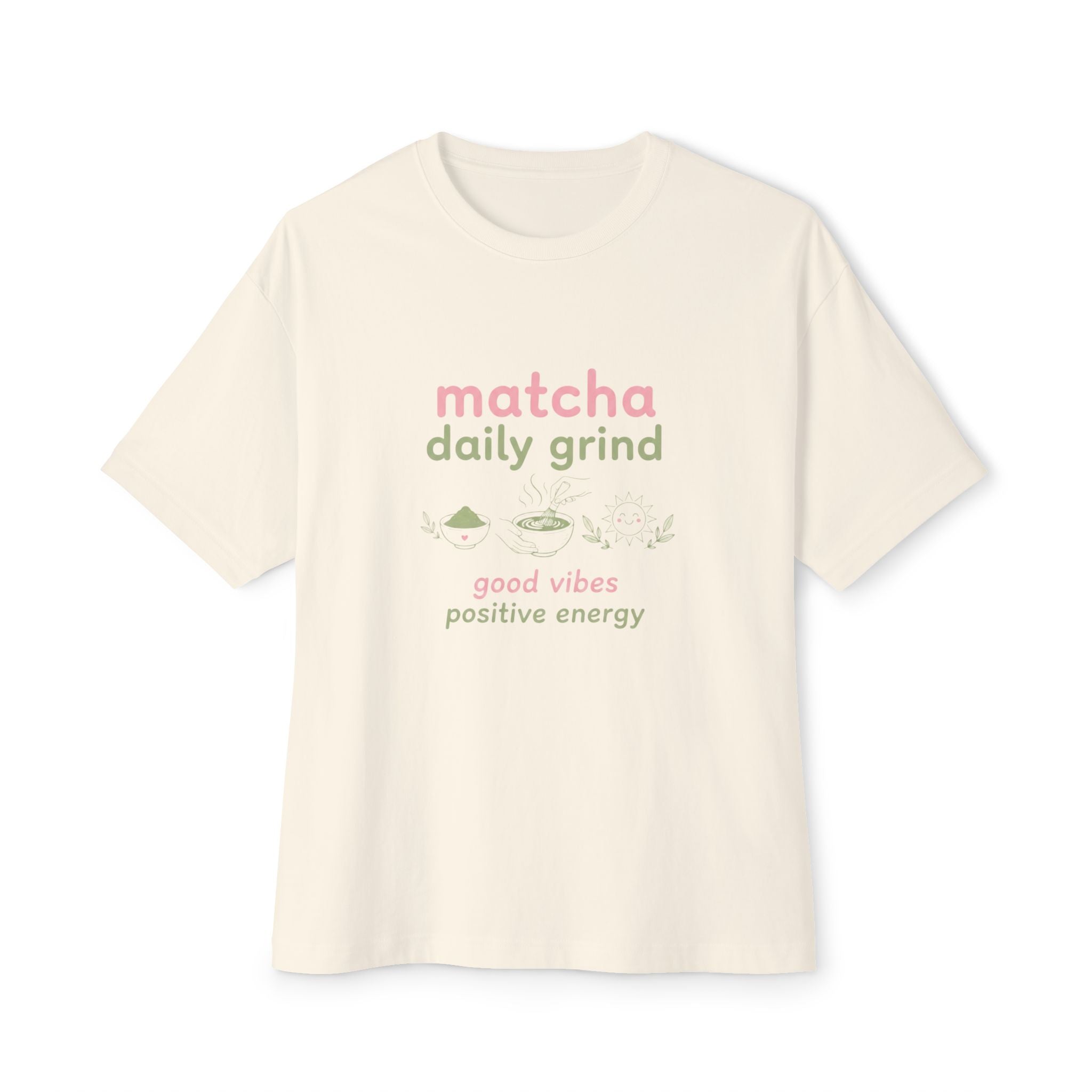 'matcha daily grind' Good Vibes Graphic T-Shirt