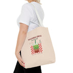 Retro Checker Iced Drink Graphic Tote