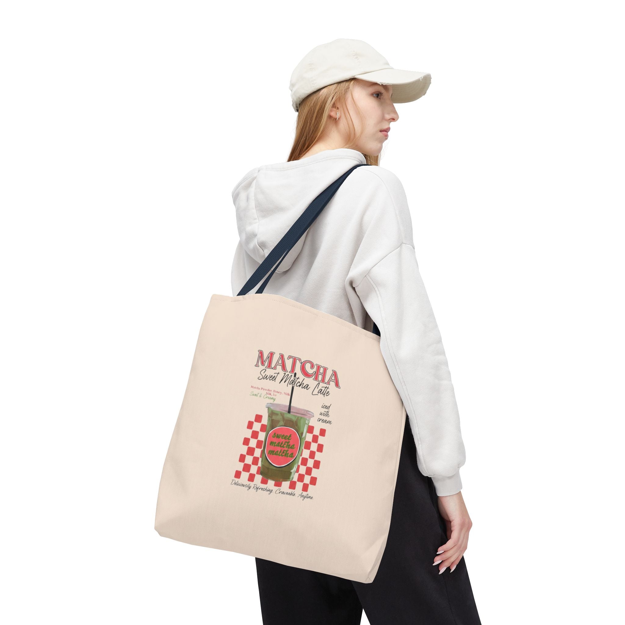 Retro 'Matcha Sweet Matcha Life' Reusable Grocery & Coffee Bag