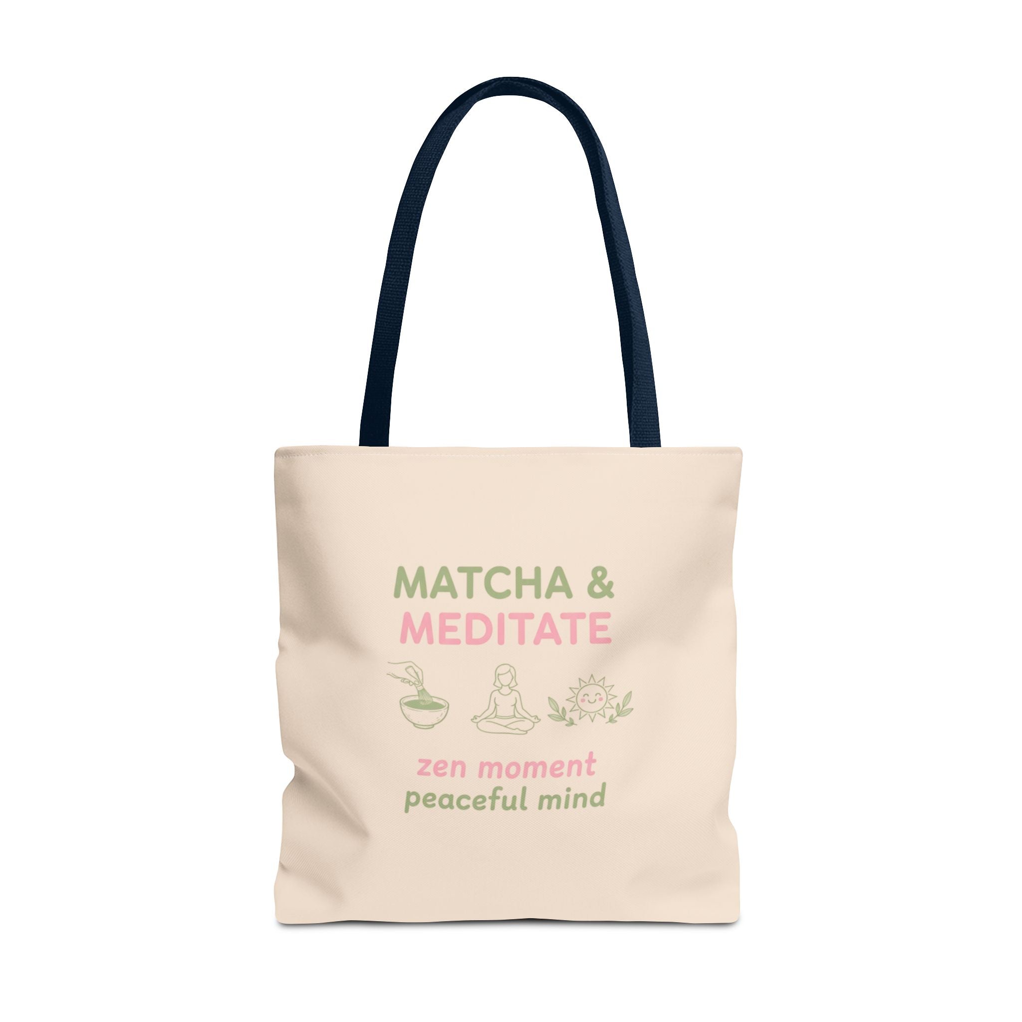 Zen Moment, Peaceful Mind Canvas Tote