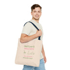Zen Moment, Peaceful Mind Canvas Tote