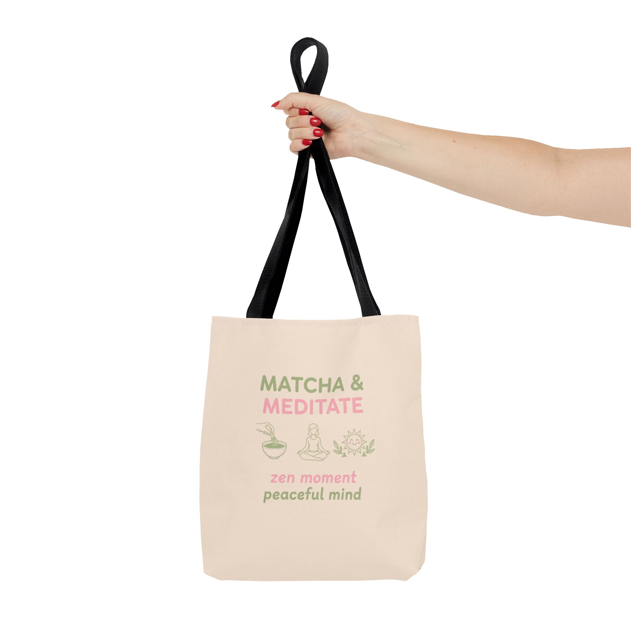 Zen Moment, Peaceful Mind Canvas Tote