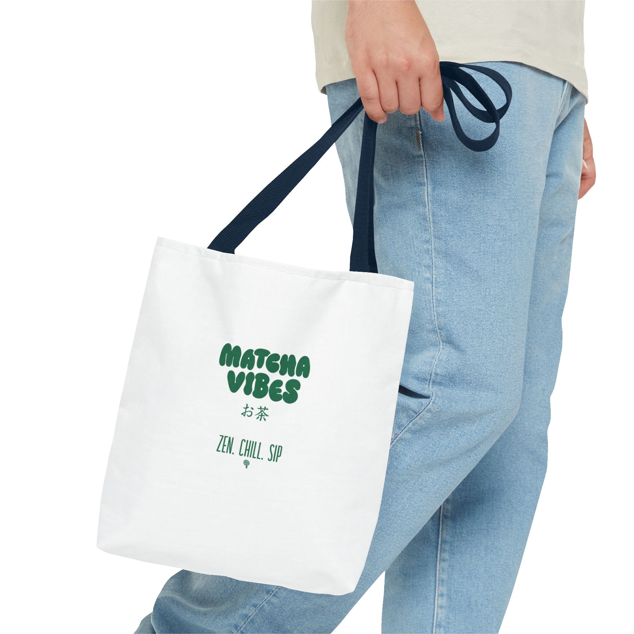 Zen Chill Sip Japanese Tea Canvas Tote