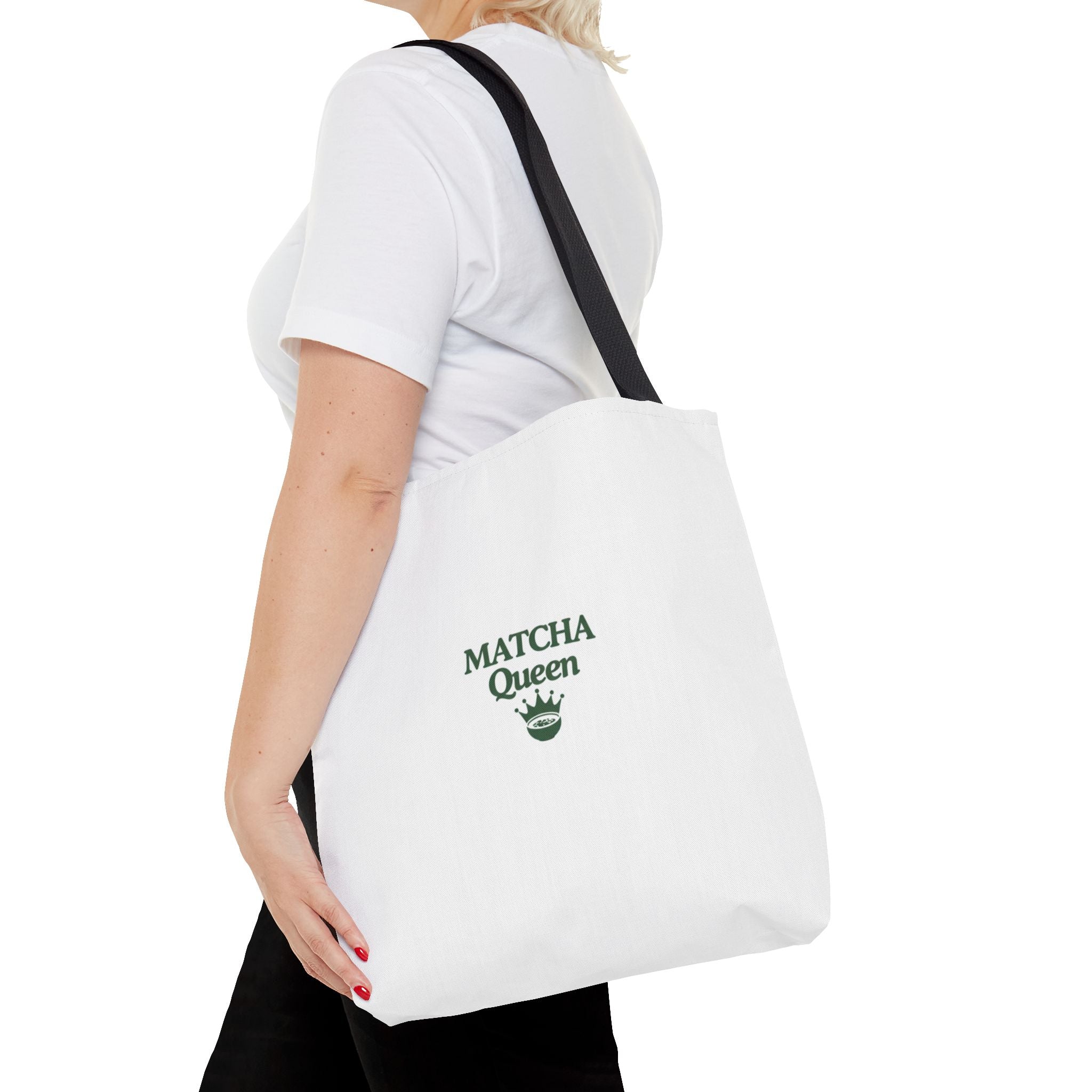'Matcha Queen' Green Tea Lover Canvas Tote