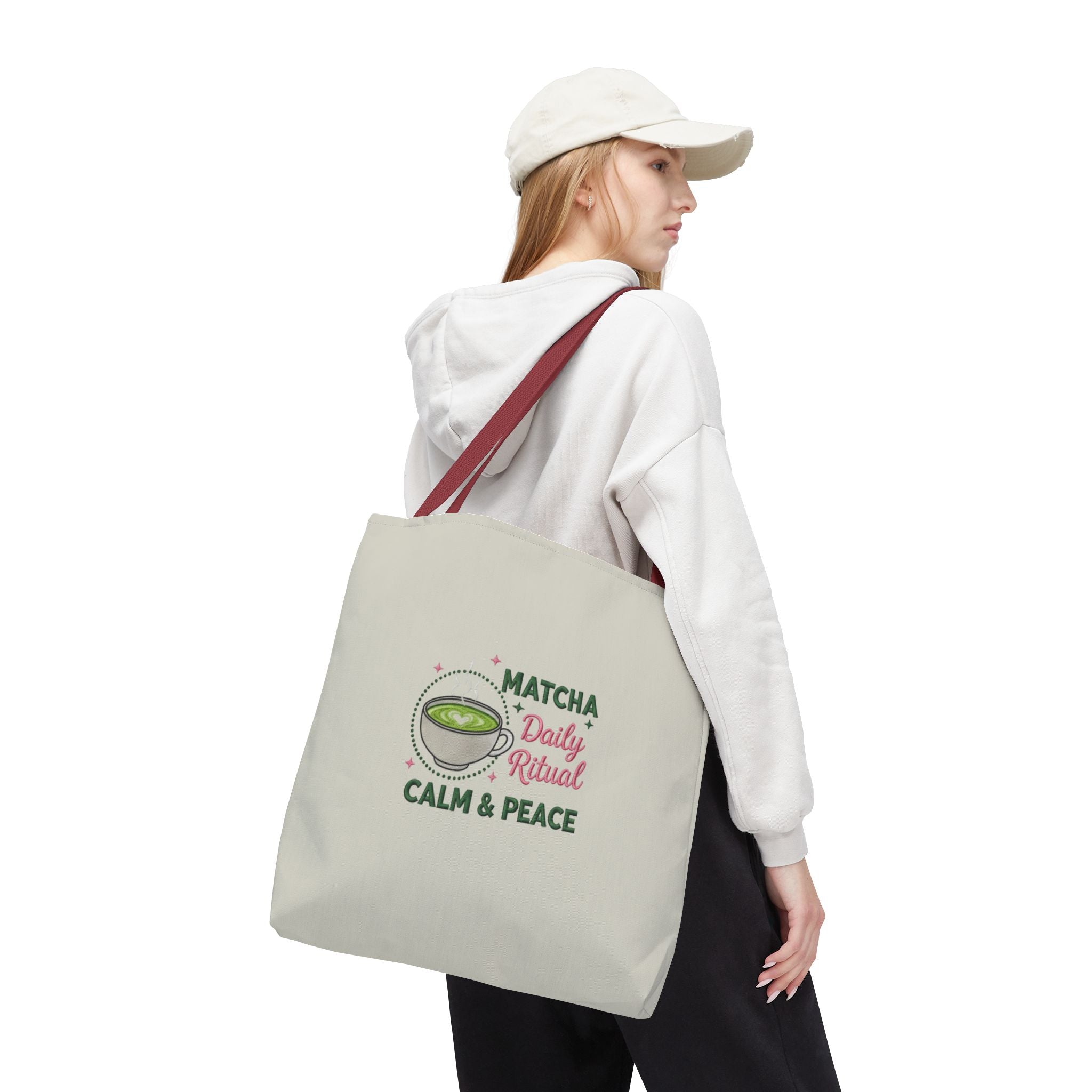 "Matcha Daily Ritual: Calm & Peace" Reusable Grocery & Tea Lover Gift