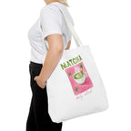 'Matcha Daily Ritual' Illustrated Tea Canvas Tote