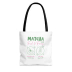 Eco Coffee Tea Shopper with 'Matcha: Fuel & Focus' Graphic