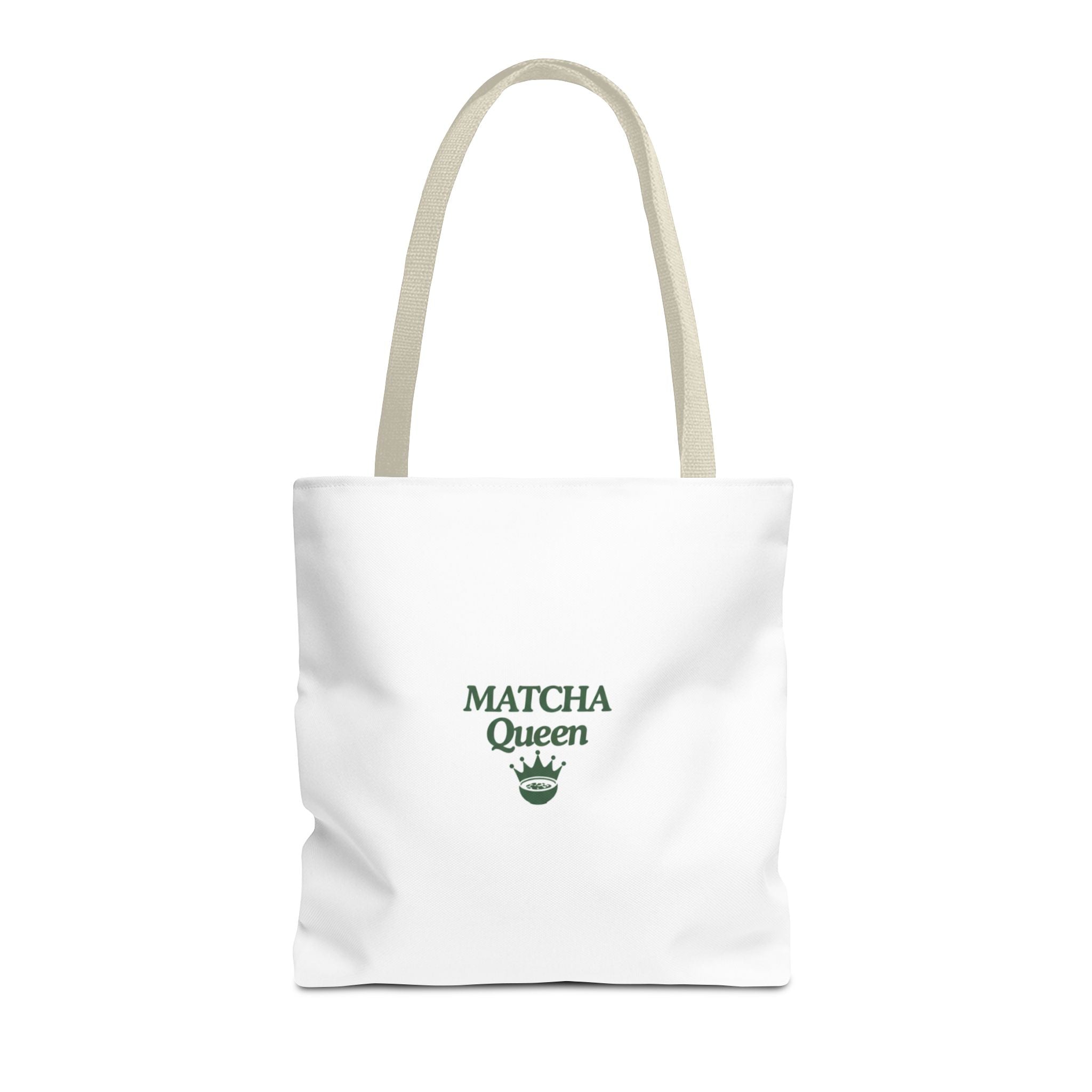 'Matcha Queen' Green Tea Lover Canvas Tote