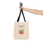 Retro Checker Iced Drink Graphic Tote