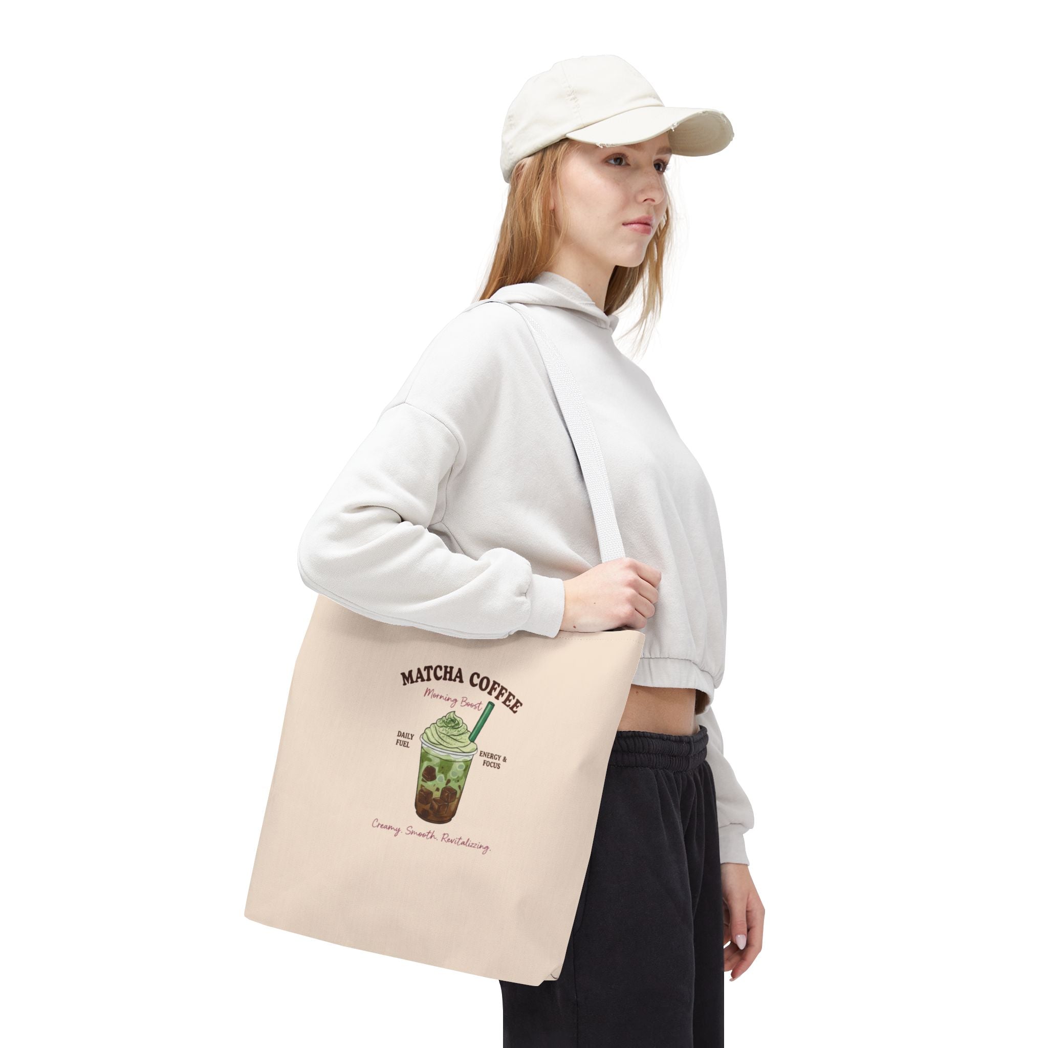 Iced Matcha Boba Illustration Eco Shopper