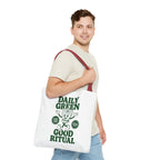 "Daily Green Good Ritual" Eco-Friendly Grocery Tote