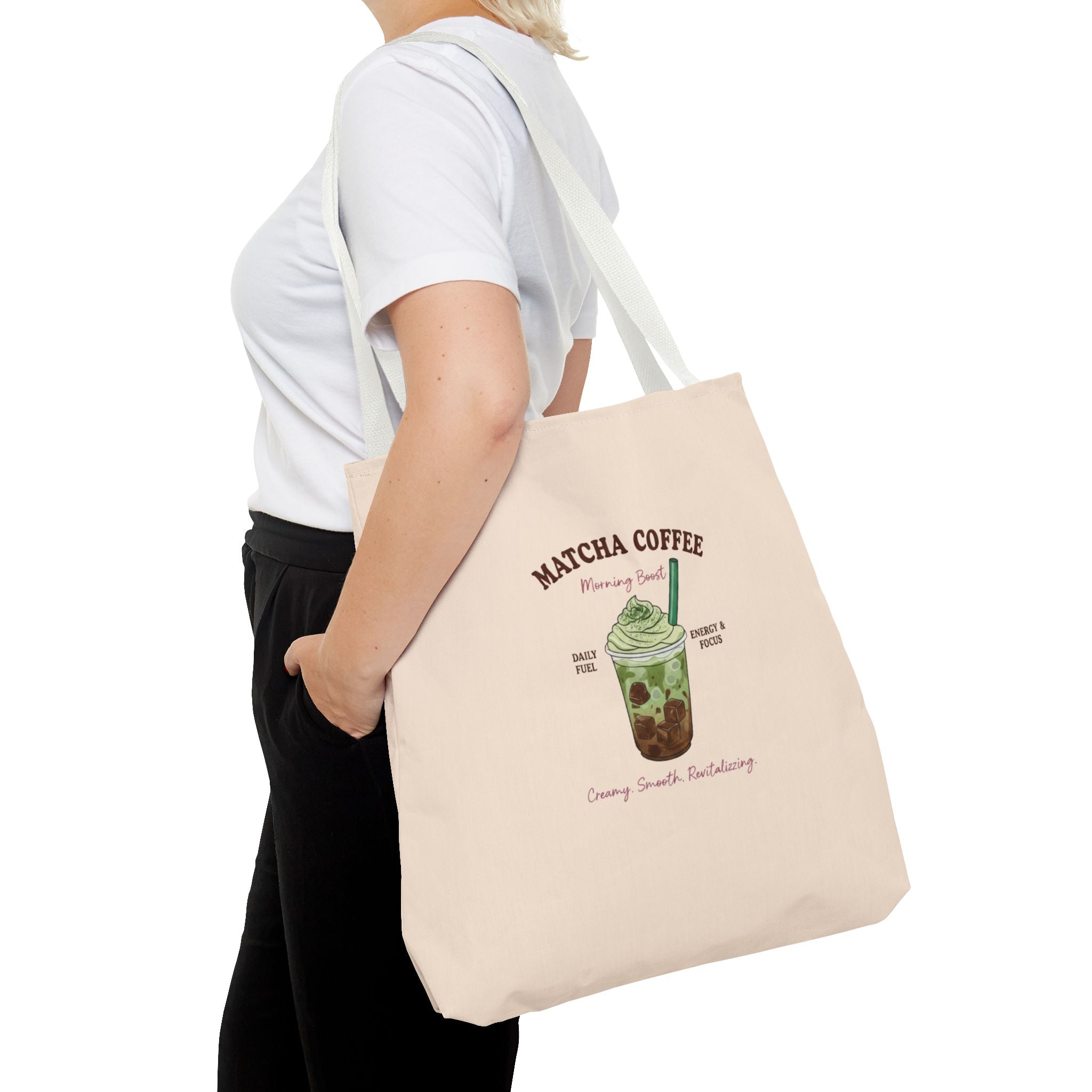 Iced Matcha Boba Illustration Eco Shopper