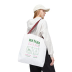 Eco Coffee Tea Shopper with 'Matcha: Fuel & Focus' Graphic