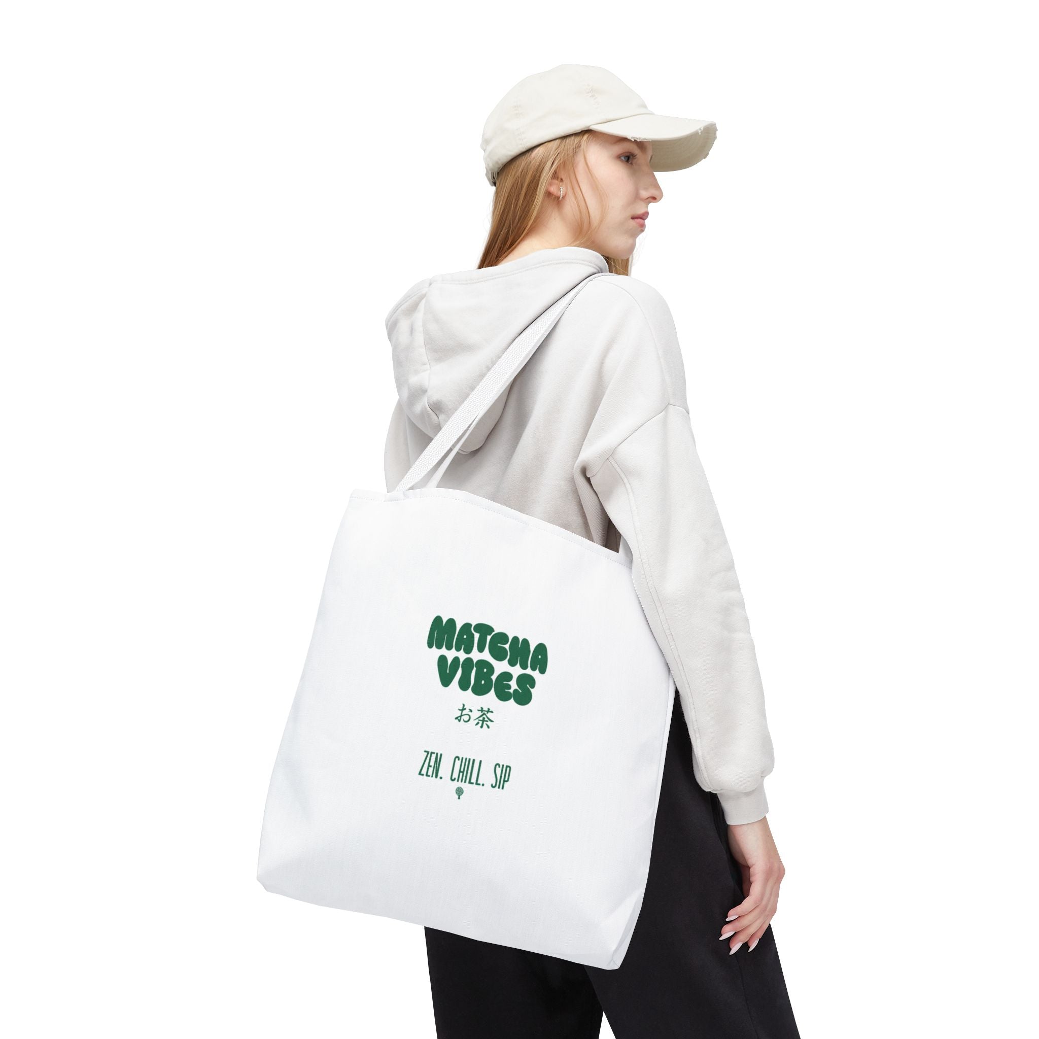 Zen Chill Sip Japanese Tea Canvas Tote