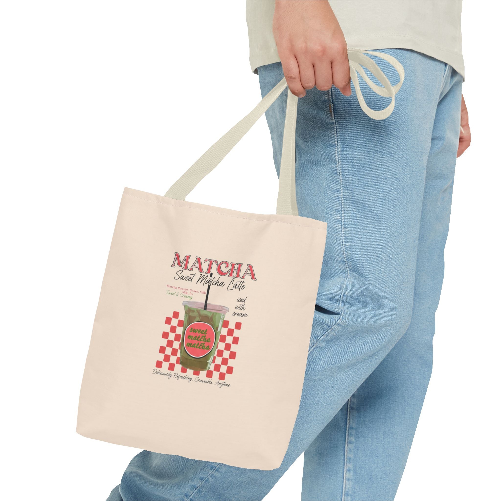 Retro 'Matcha Sweet Matcha Life' Reusable Grocery & Coffee Bag