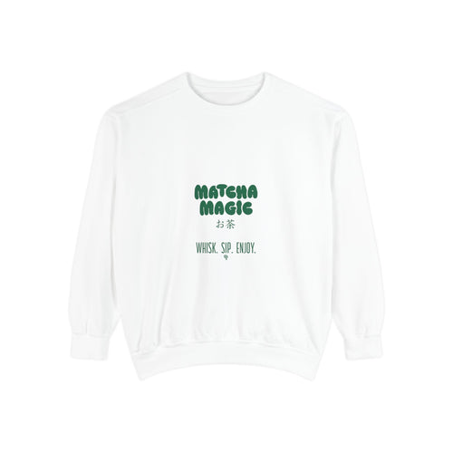 "Matcha Magic" Cozy Tea Lover Pullover