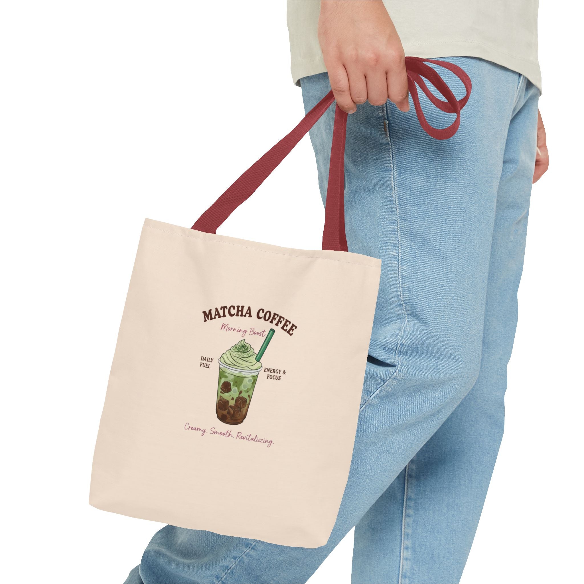 Iced Matcha Boba Illustration Eco Shopper