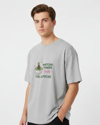 "Matcha Power Daily: Fuel & Focus" Oversized Boxy T-Shirt