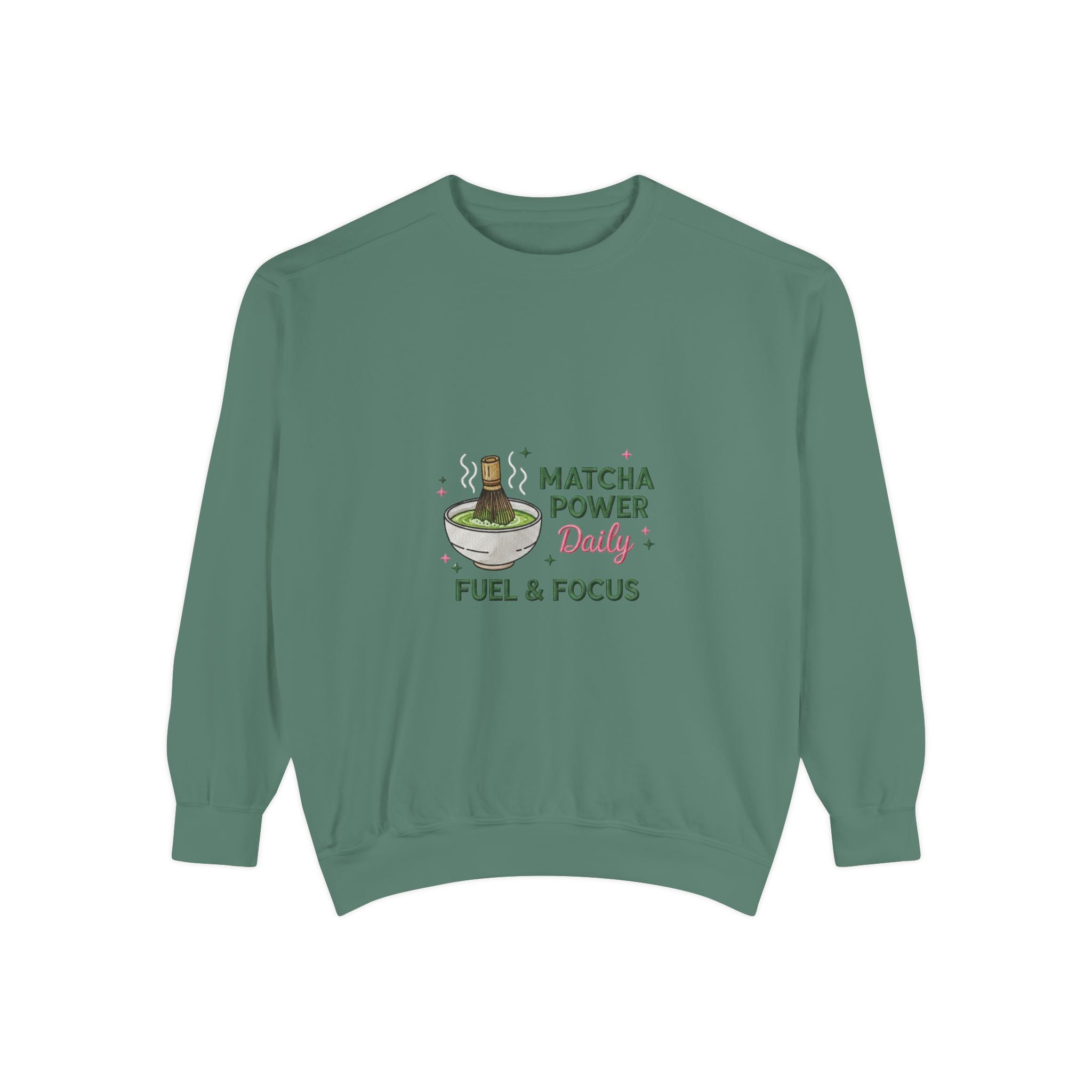 "Fuel & Focus" Cozy Tea Lover Crewneck