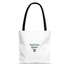 'Matcha Queen' Green Tea Lover Canvas Tote