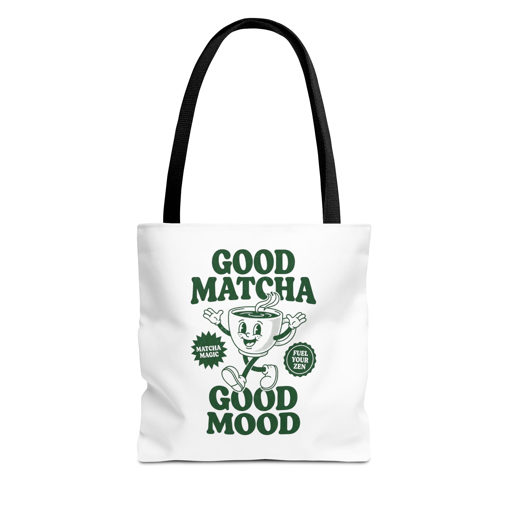"Good Matcha Good Mood" Reusable Grocery & Coffee Lover Tote