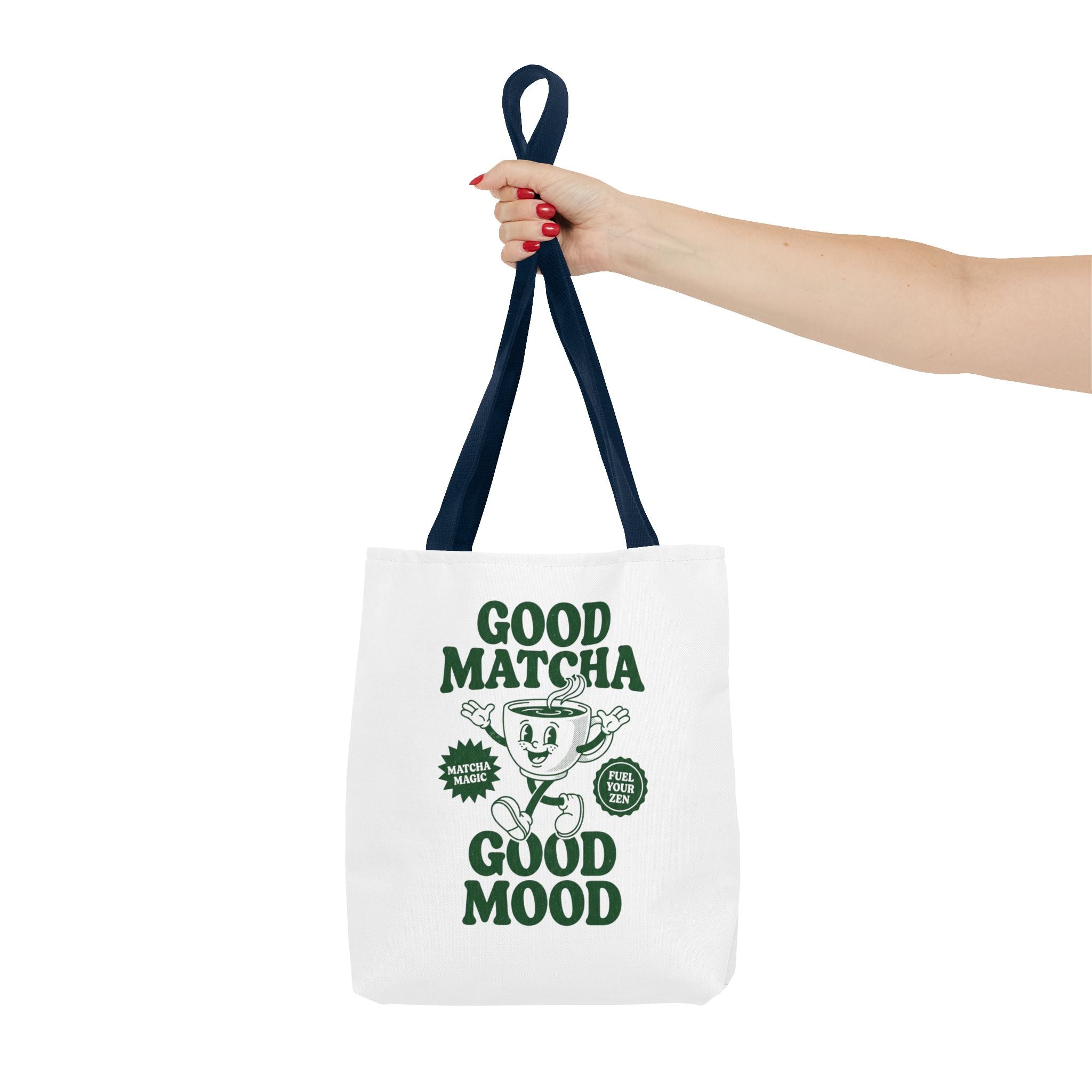 "Good Matcha Good Mood" Reusable Grocery & Coffee Lover Tote
