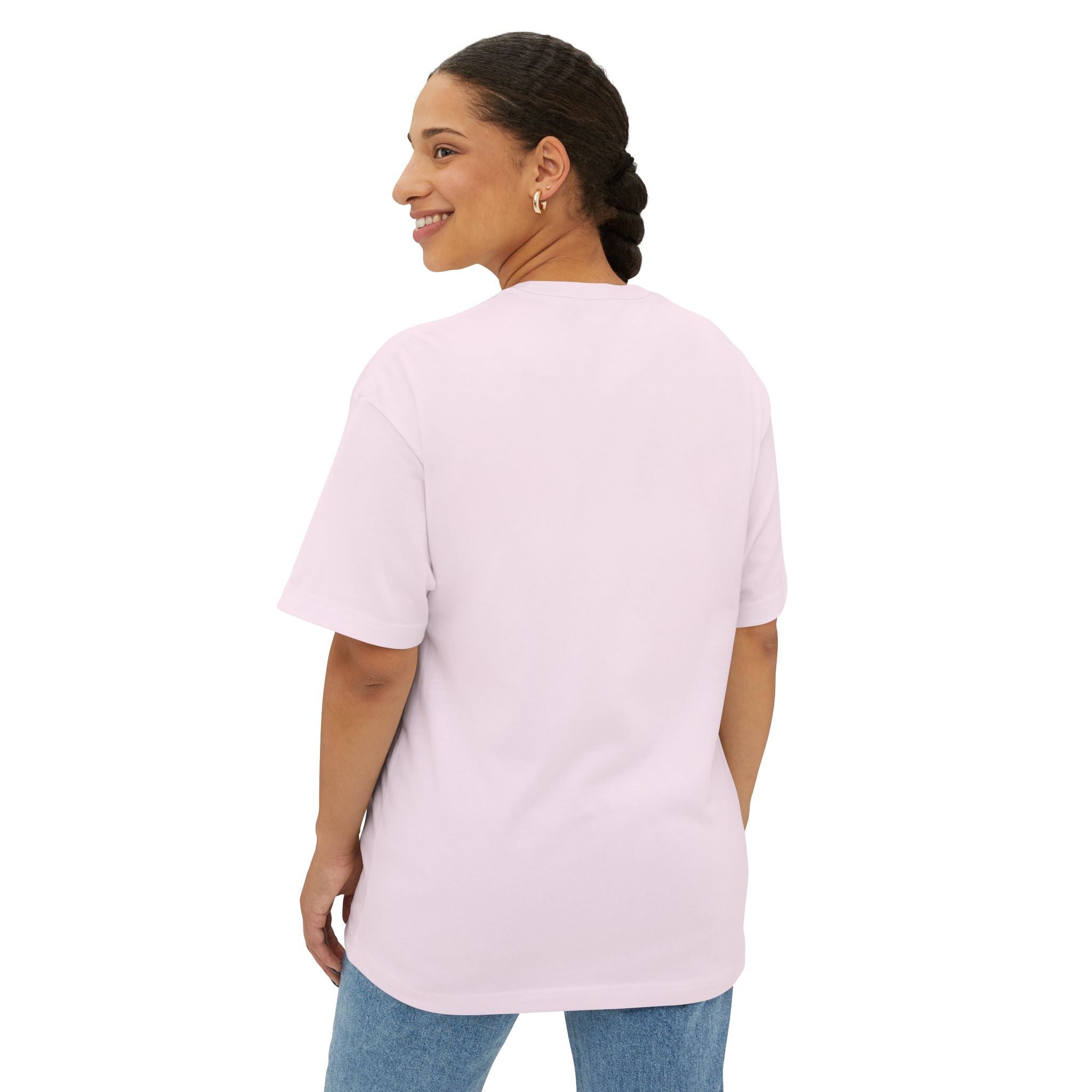 “matcha girls drink matcha born to whisk” Pink Boxy T‑Shirt