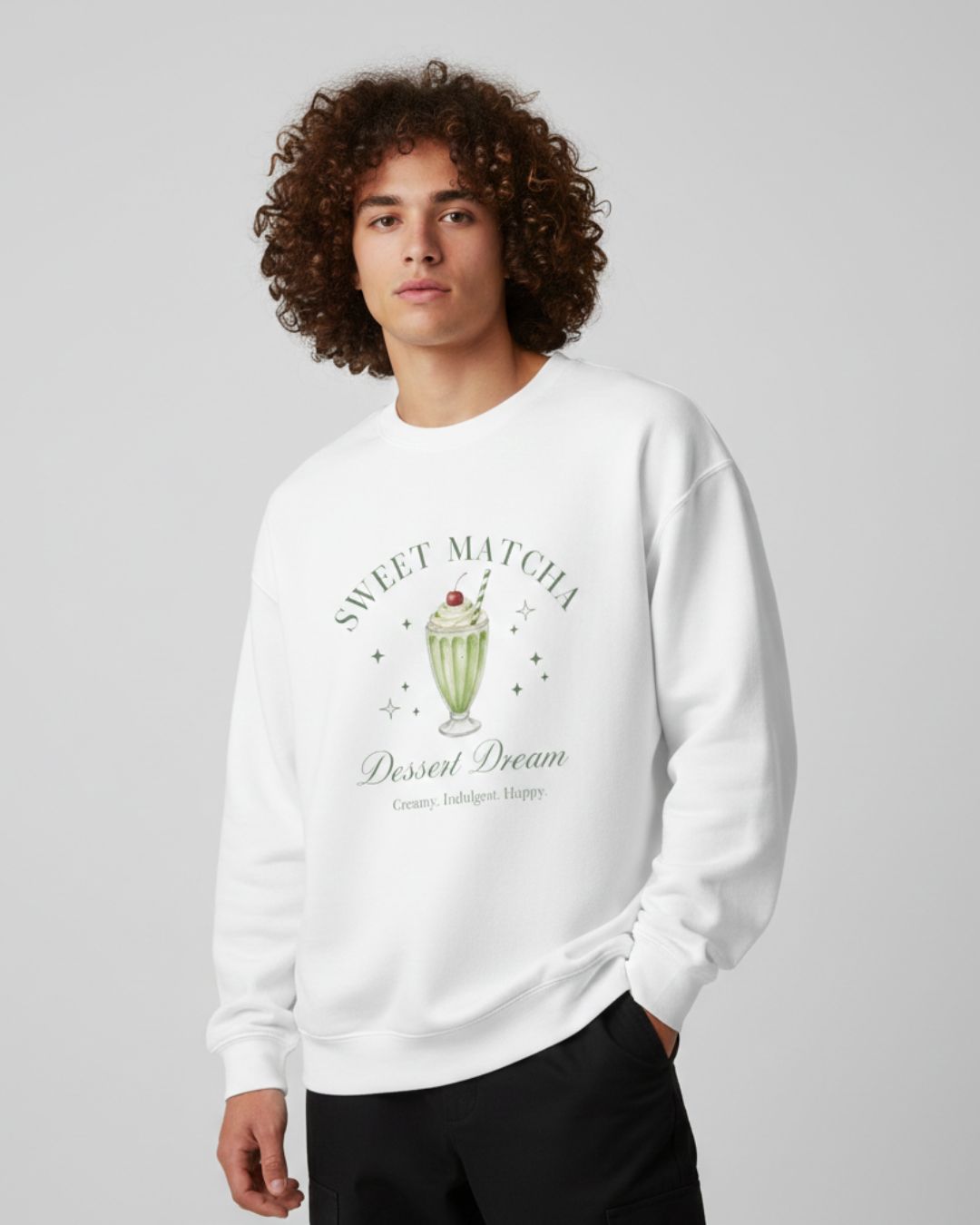 "Sweet Matcha" Dessert Dream Cozy Pullover