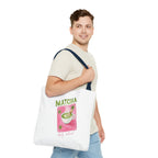 'Matcha Daily Ritual' Illustrated Tea Canvas Tote