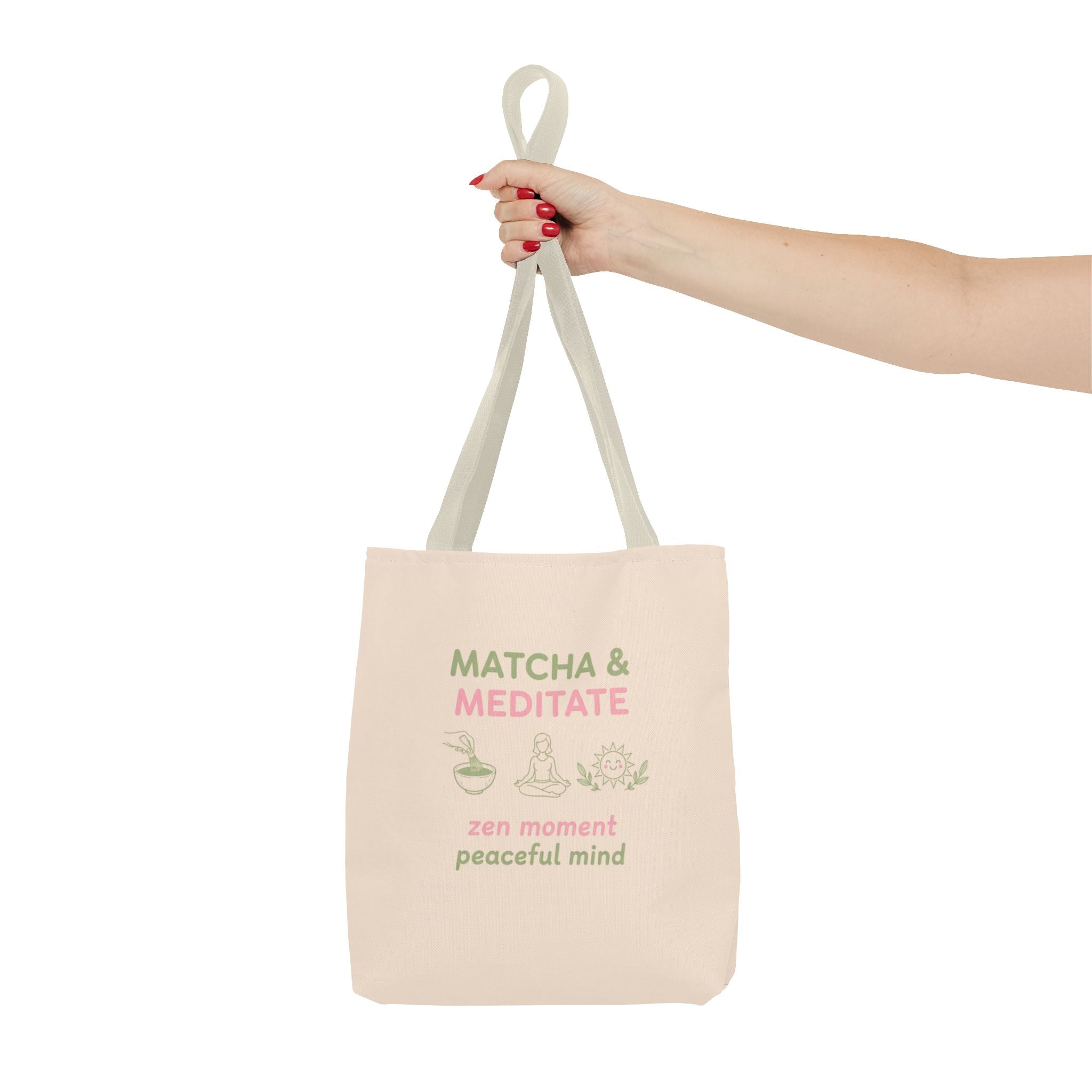 Zen Moment, Peaceful Mind Canvas Tote