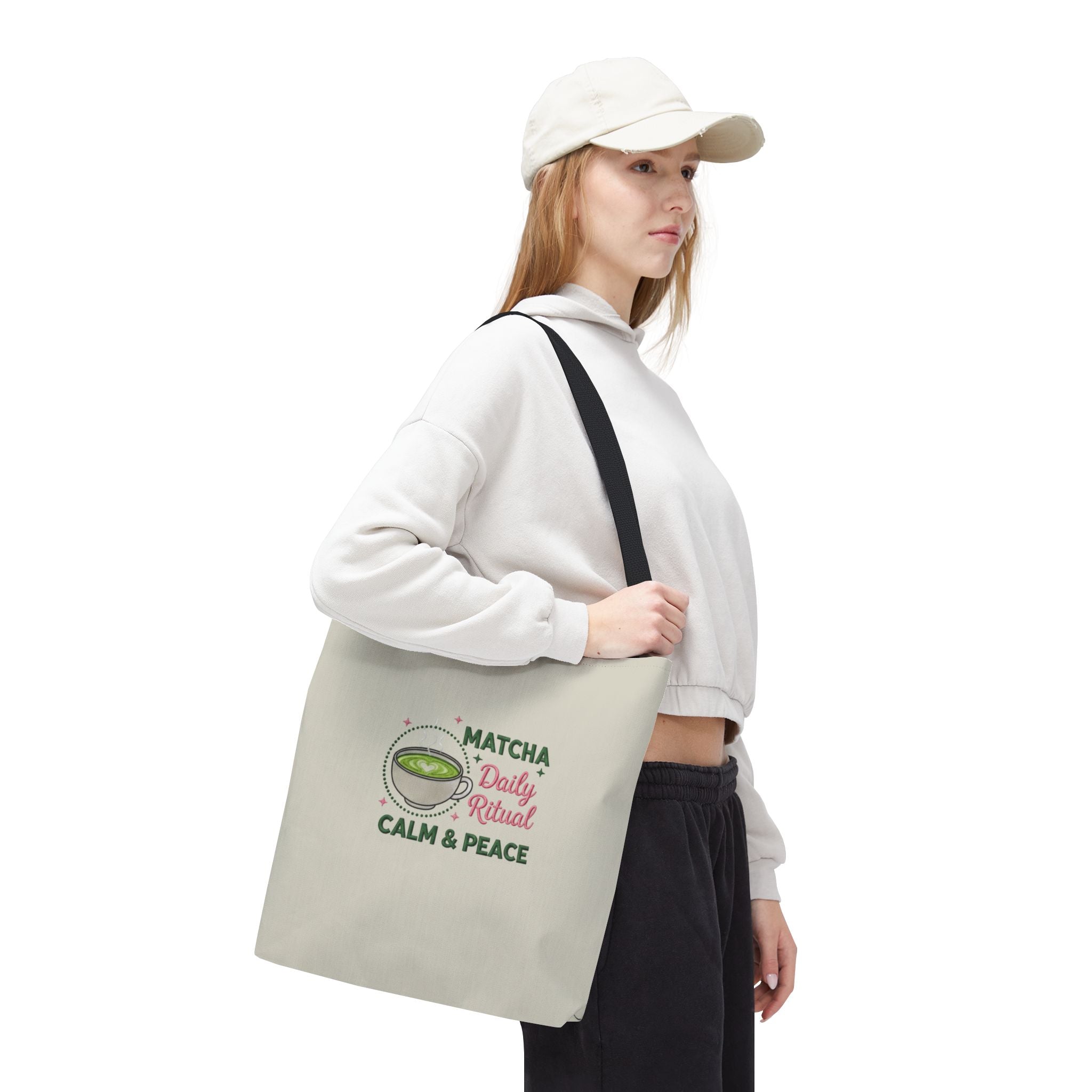 "Matcha Daily Ritual: Calm & Peace" Reusable Grocery & Tea Lover Gift