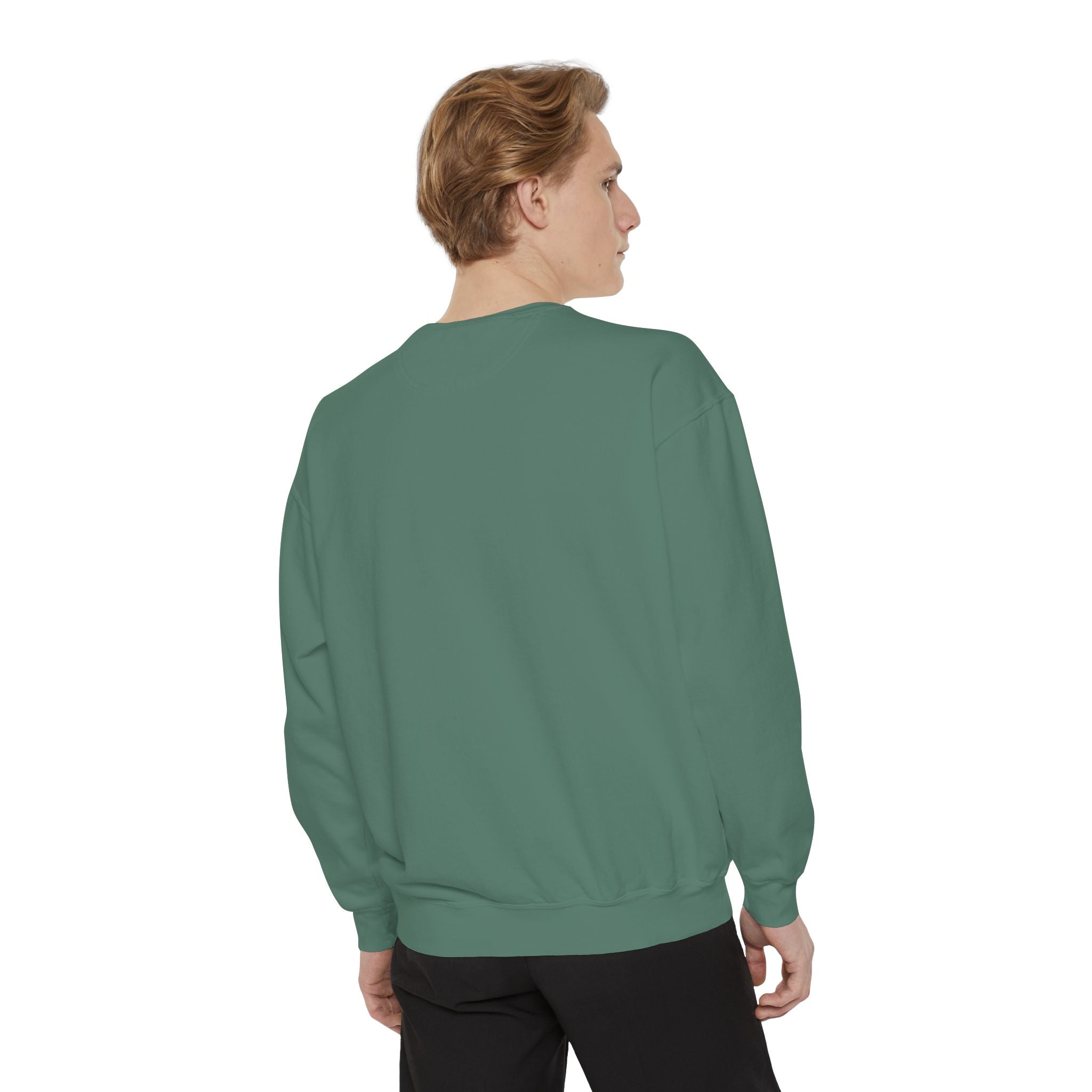 'Matcha Power' Graphic Cozy Pullover for Tea Lovers