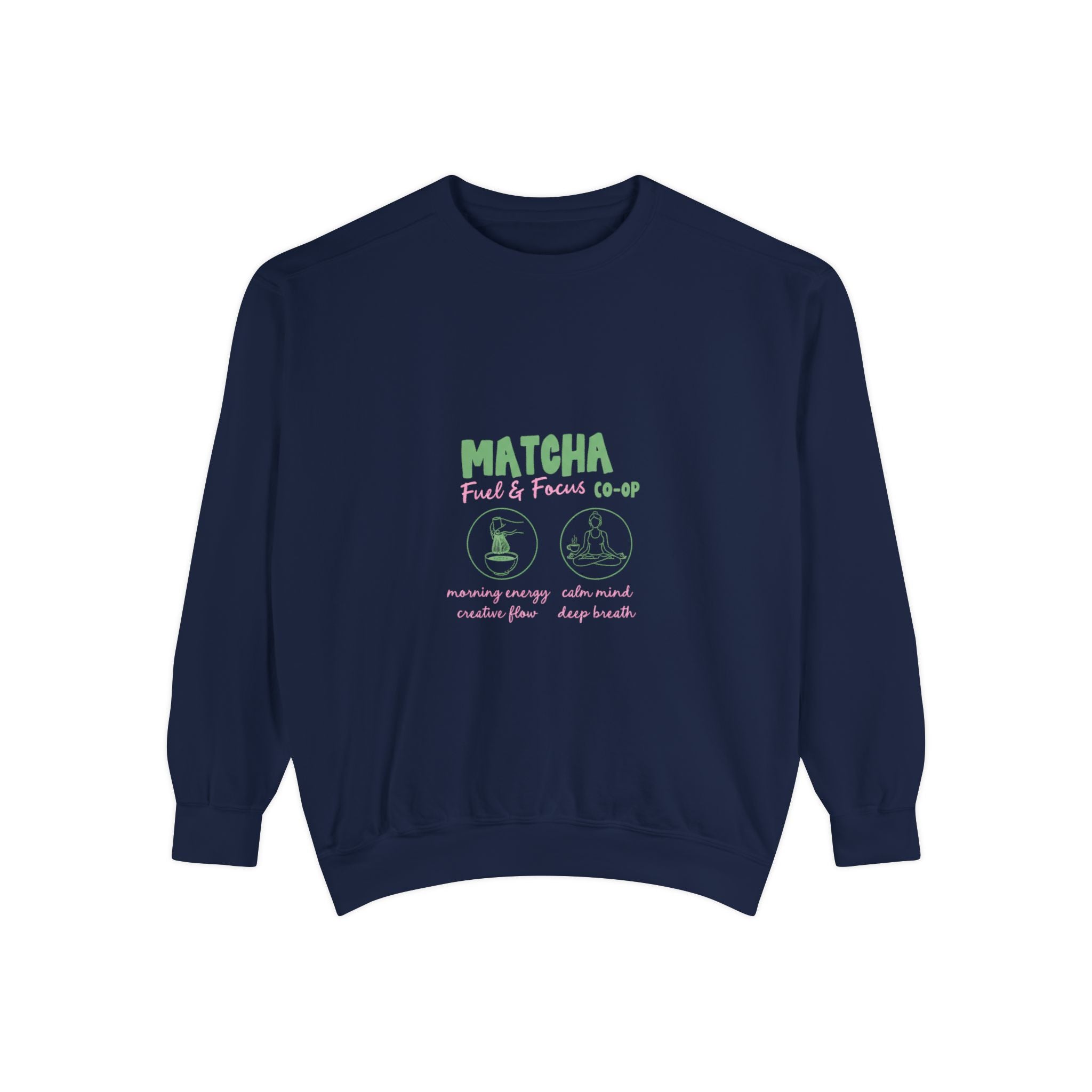 'Matcha Fuels & Focus' Graphic Crewneck