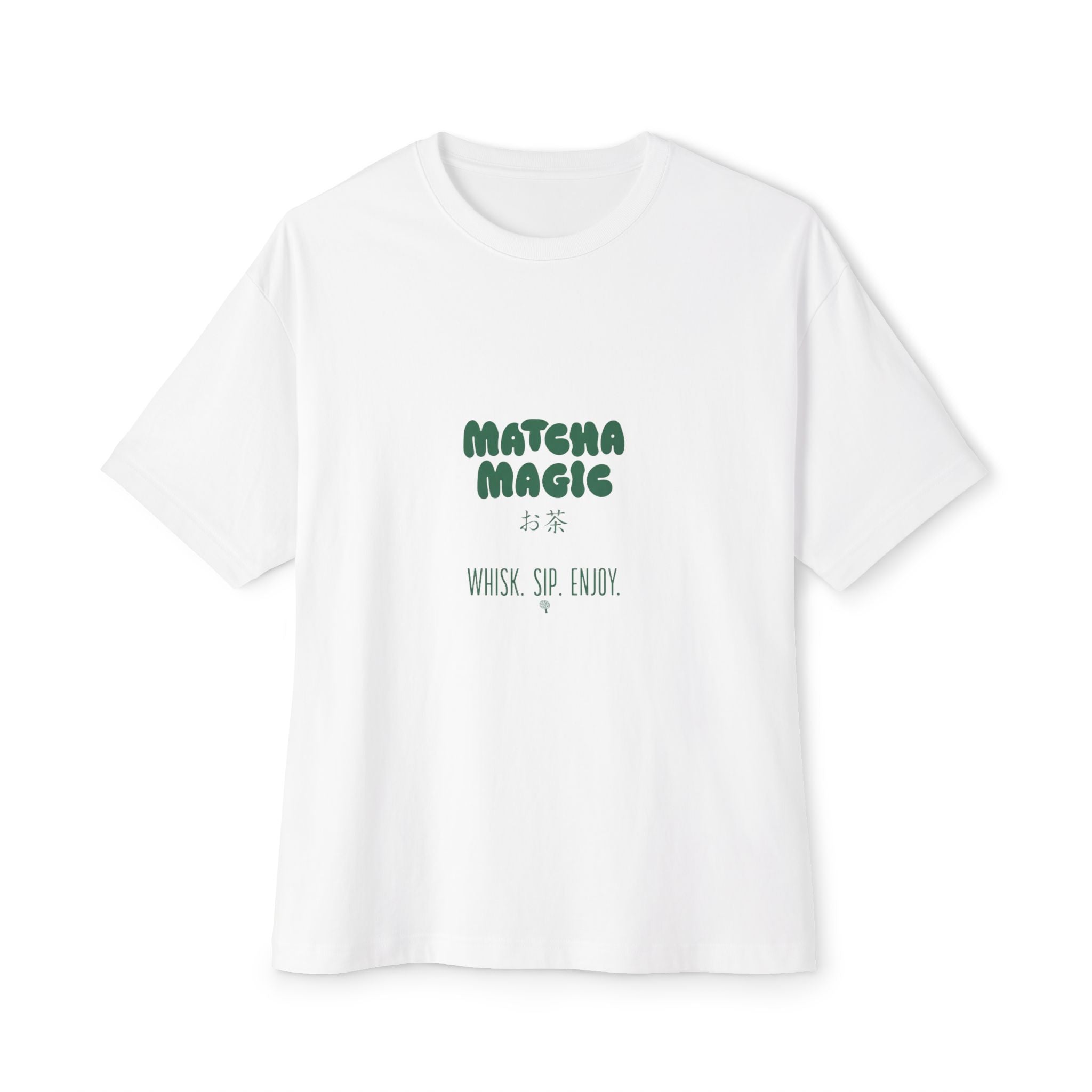 "Matcha Magic" Oversized Boxy T-Shirt for Tea Lovers