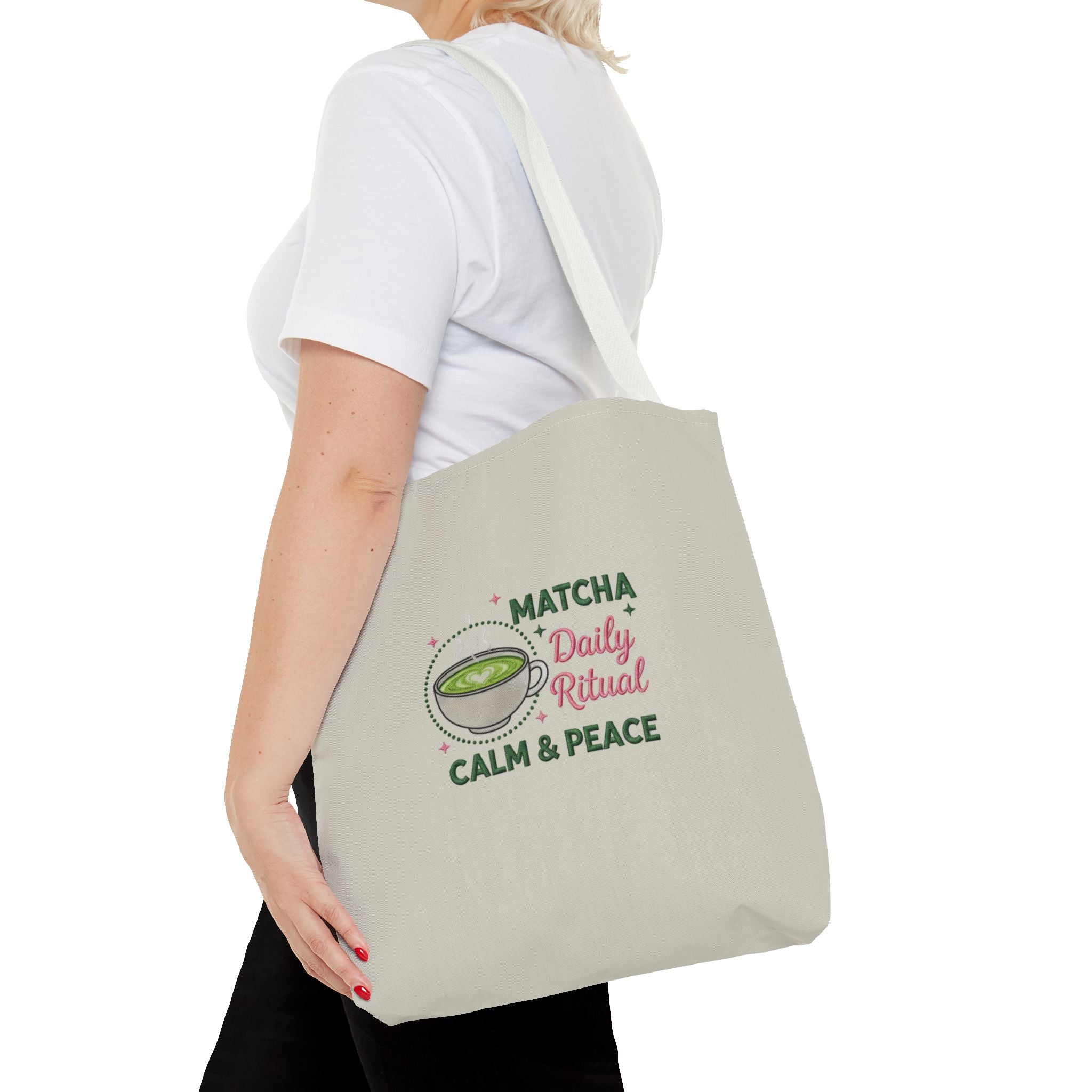 "Matcha Daily Ritual: Calm & Peace" Reusable Grocery & Tea Lover Gift