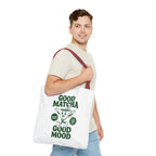 "Good Matcha Good Mood" Reusable Grocery & Coffee Lover Tote