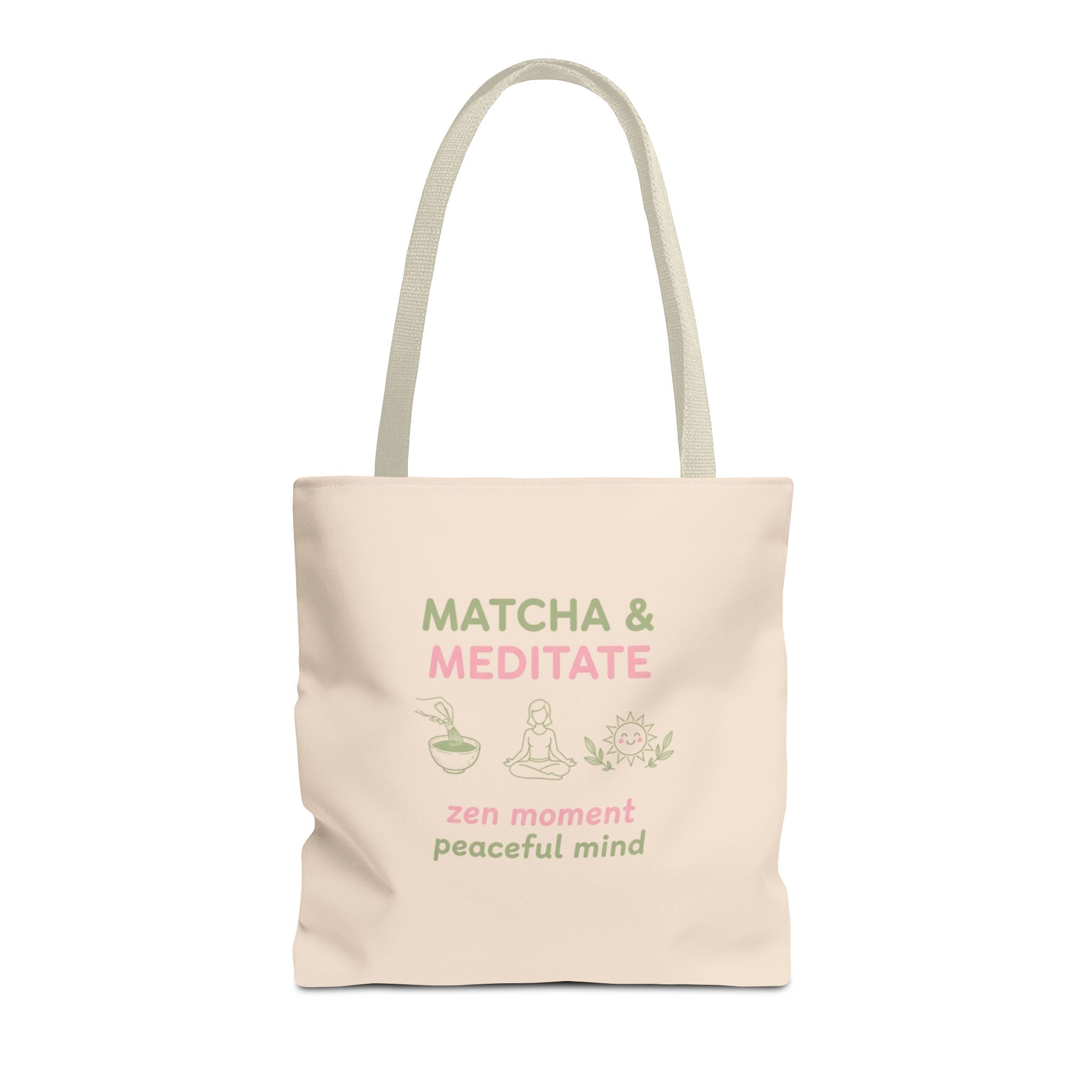 Zen Moment, Peaceful Mind Canvas Tote