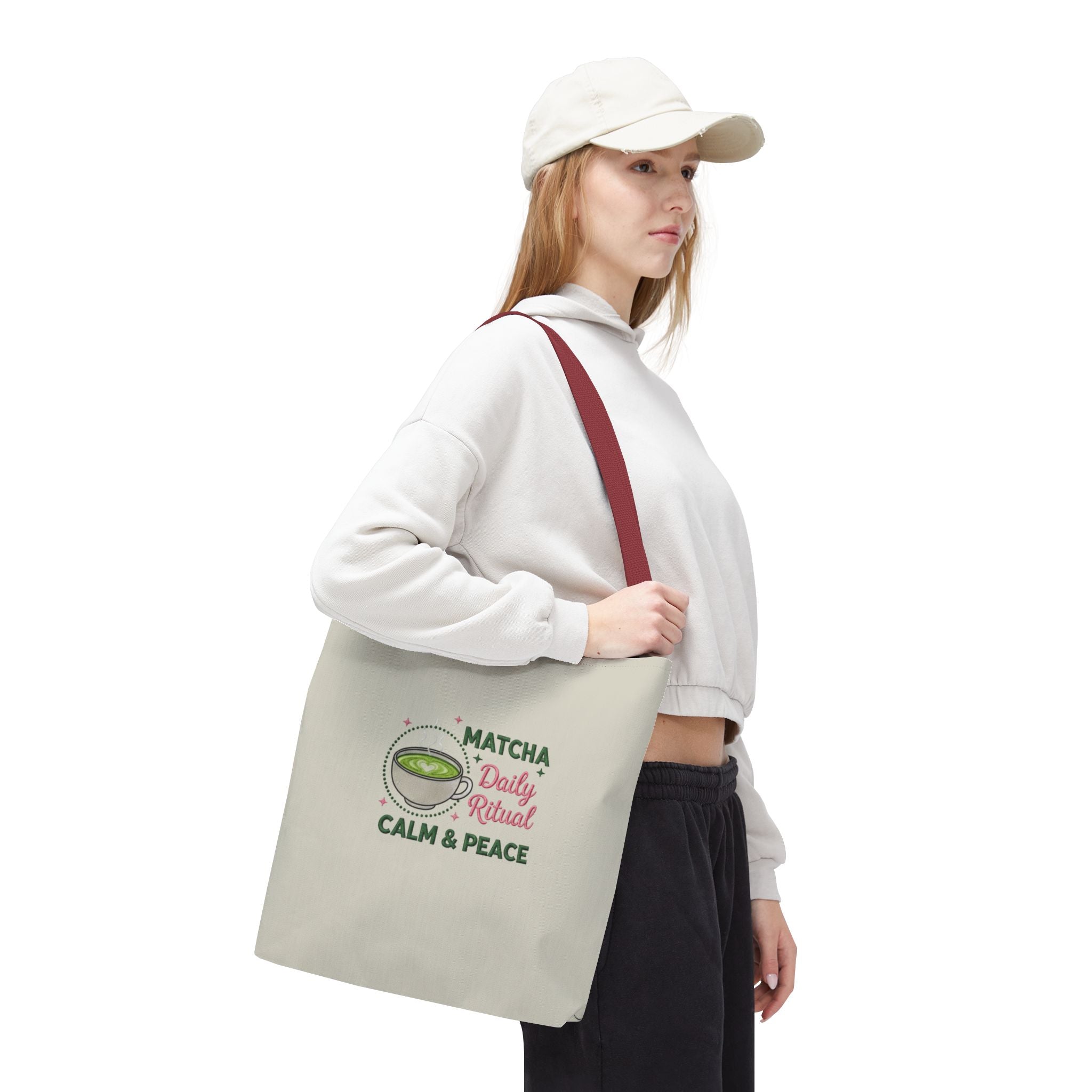 "Matcha Daily Ritual: Calm & Peace" Reusable Grocery & Tea Lover Gift