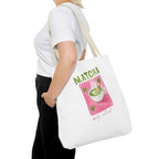 'Matcha Daily Ritual' Illustrated Tea Canvas Tote