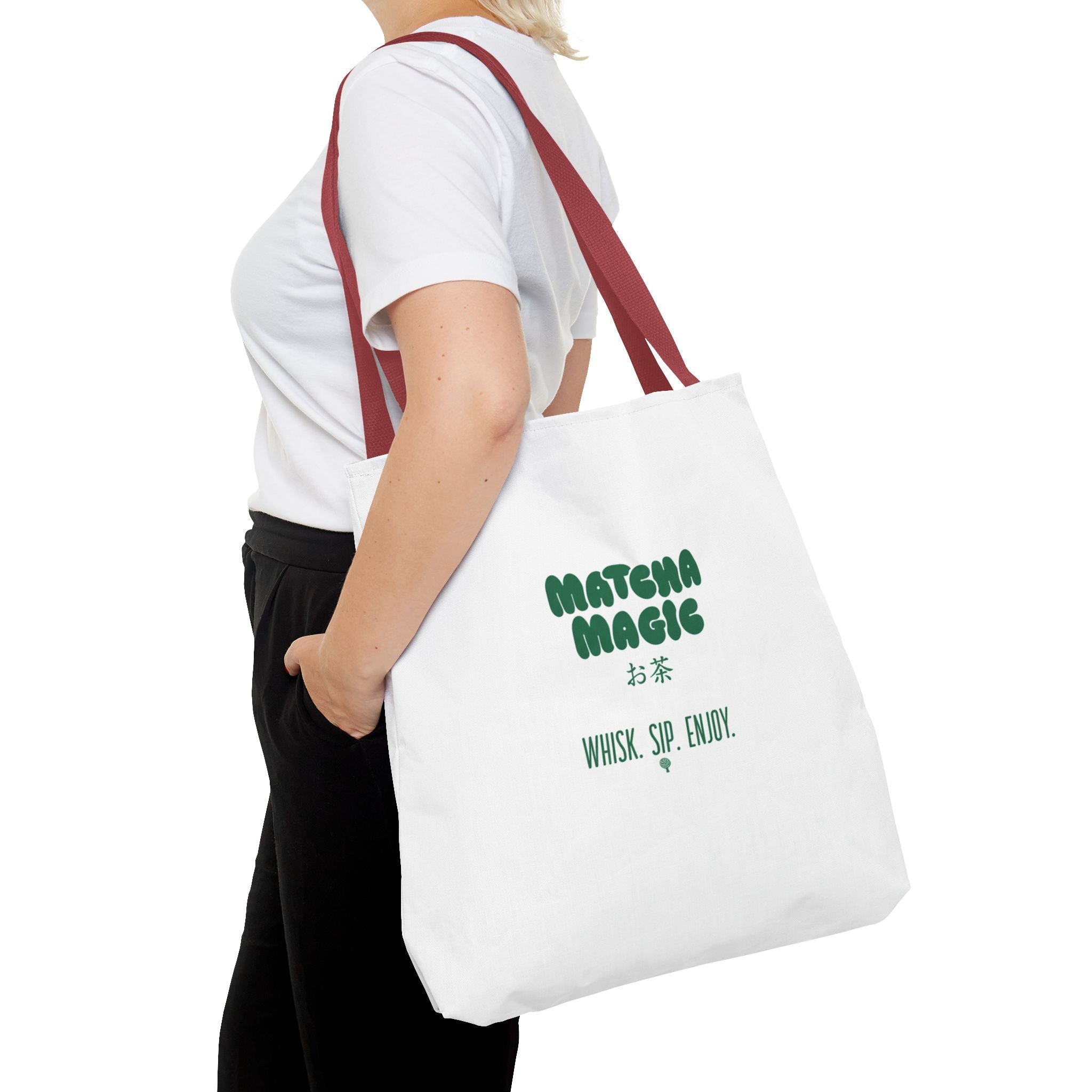 "Matcha Magic" Printed Reusable Grocery & Everyday Carry Tote