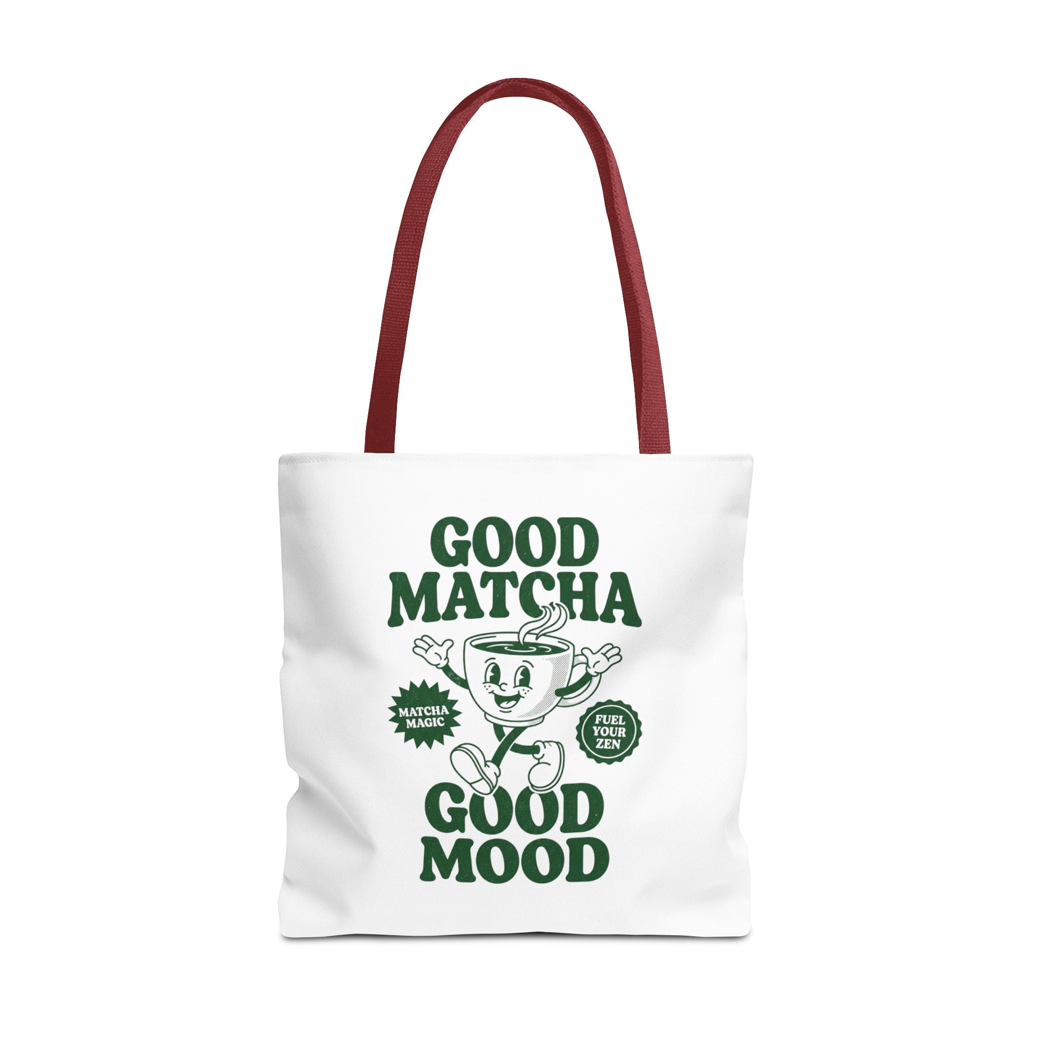 "Good Matcha Good Mood" Reusable Grocery & Coffee Lover Tote