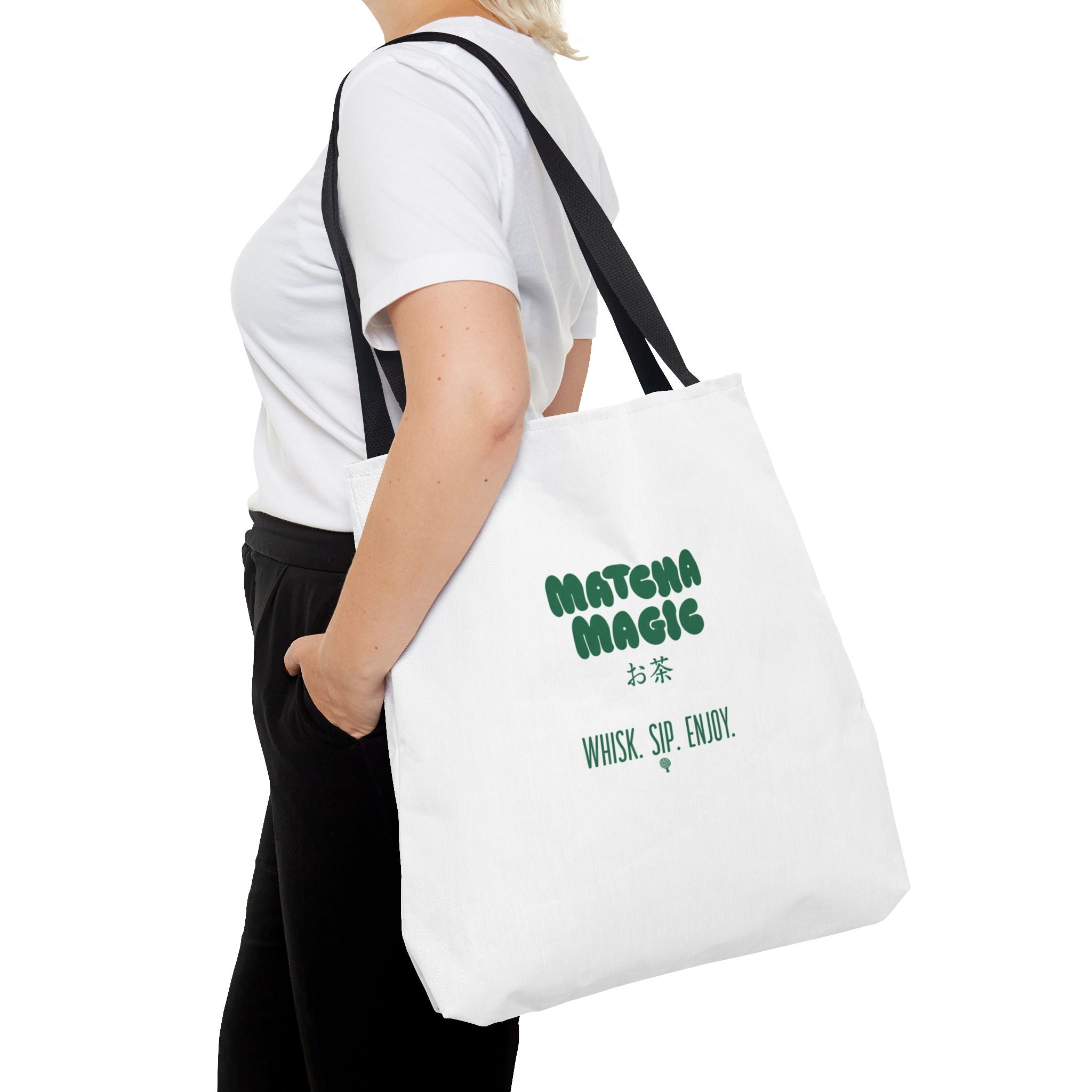 "Matcha Magic" Printed Reusable Grocery & Everyday Carry Tote