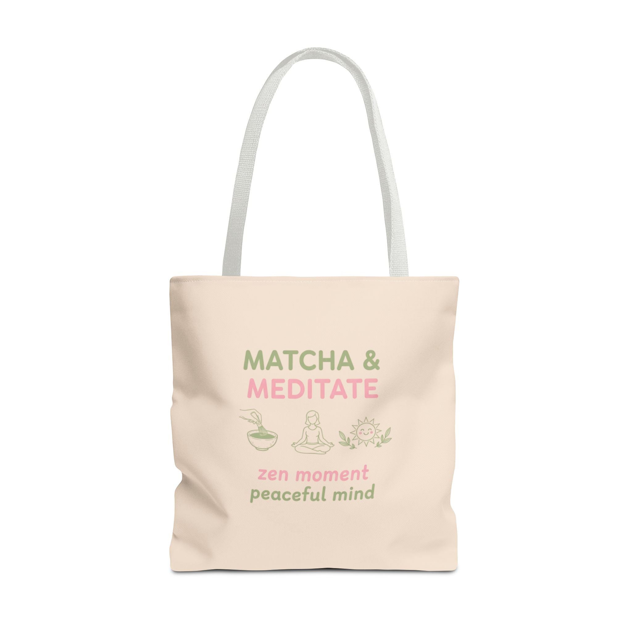 Zen Moment, Peaceful Mind Canvas Tote