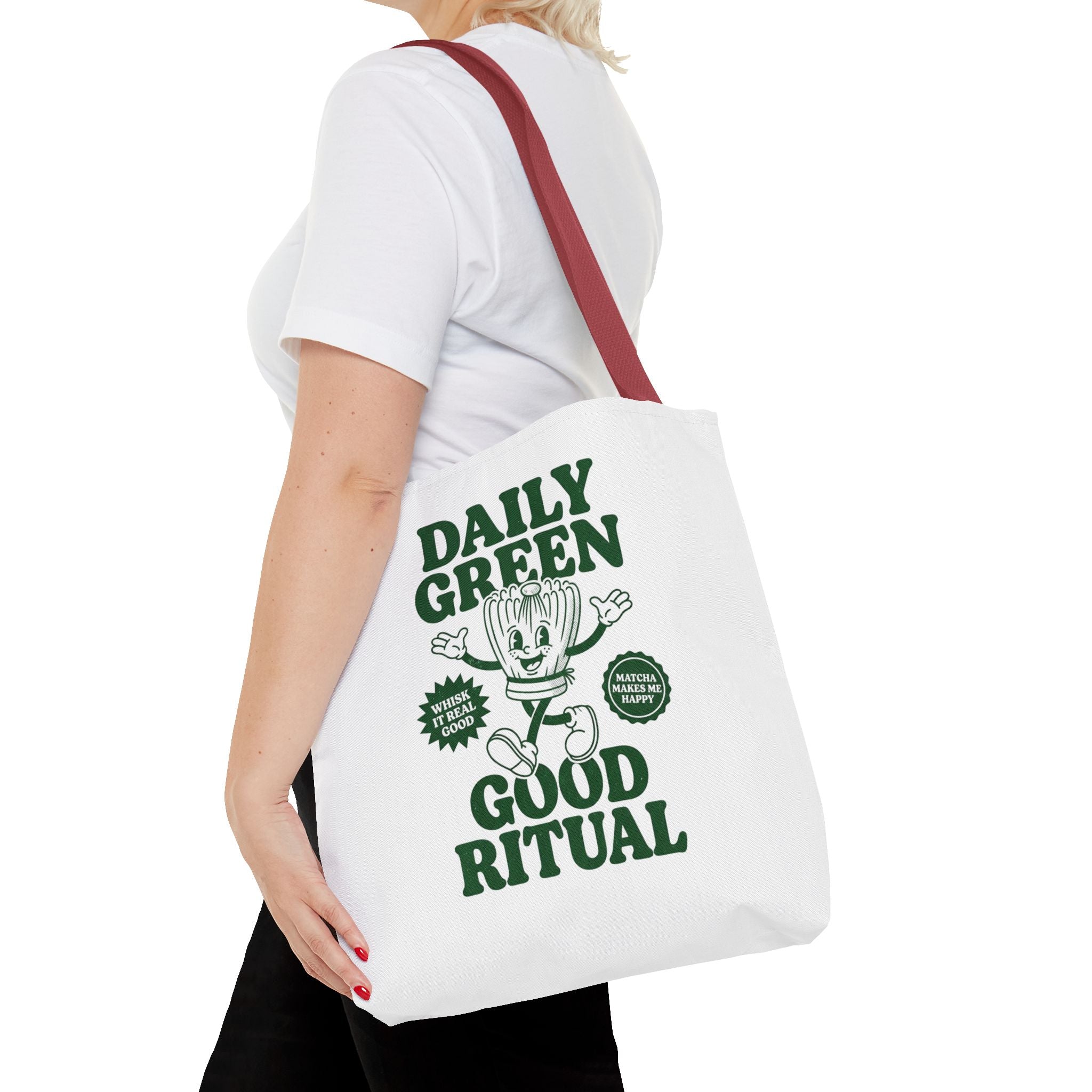 "Daily Green Good Ritual" Eco-Friendly Grocery Tote