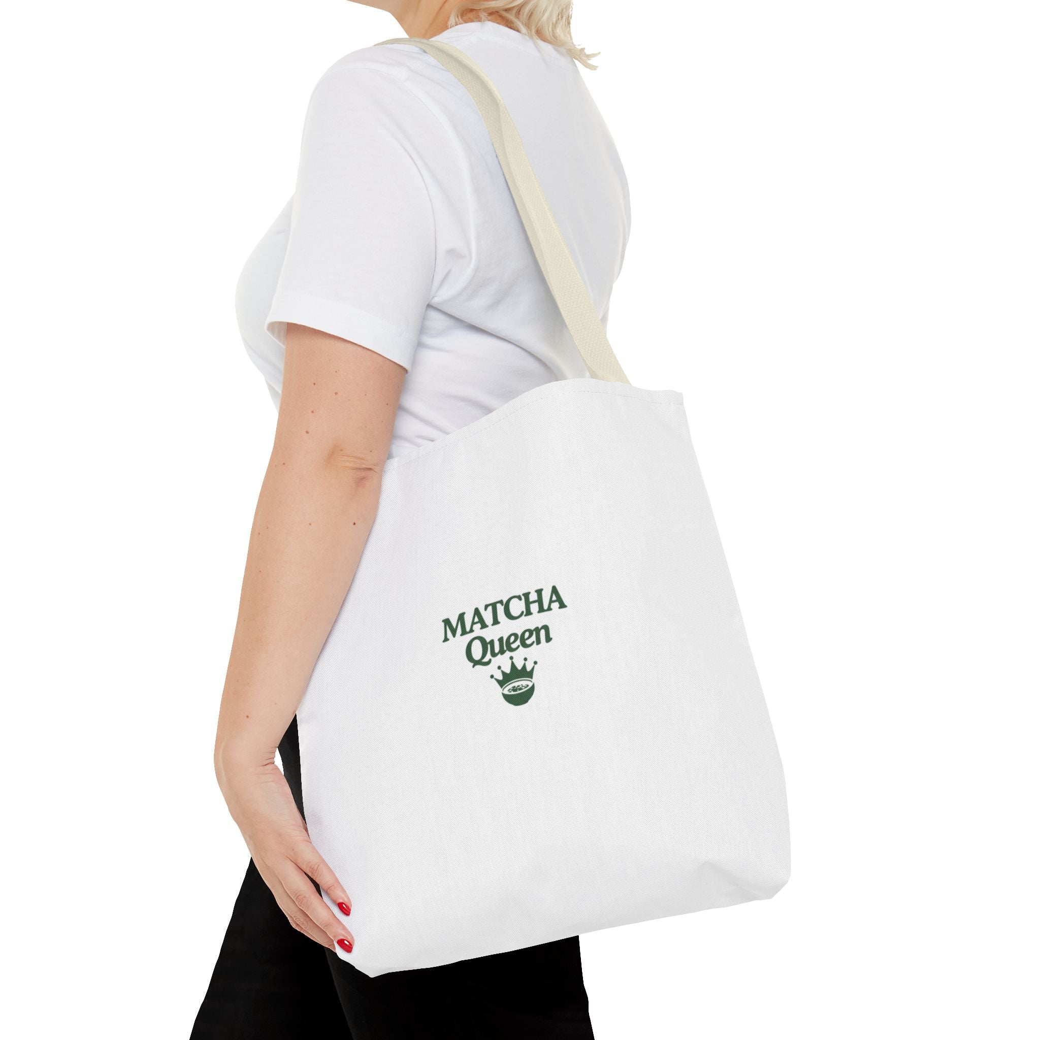 'Matcha Queen' Green Tea Lover Canvas Tote