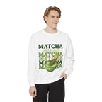 'Matcha' Graphic Cozy Tea Lover Crewneck