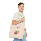 Retro Checker Iced Drink Graphic Tote