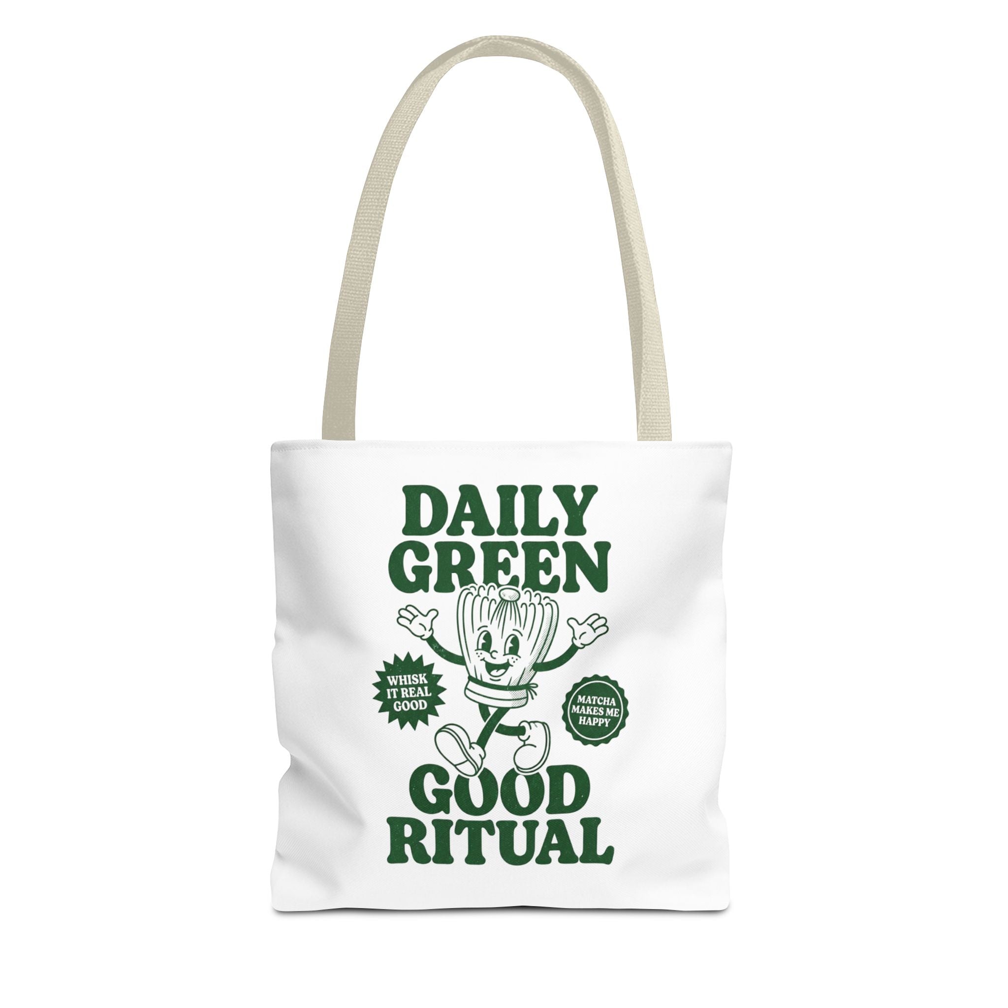 "Daily Green Good Ritual" Eco-Friendly Grocery Tote
