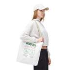 Eco Coffee Tea Shopper with 'Matcha: Fuel & Focus' Graphic